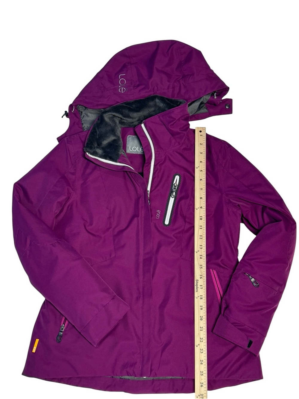 Lole Women's Winter Ski Snow Jacket, Purple, Size L (10-12) - Picture 5 of 8